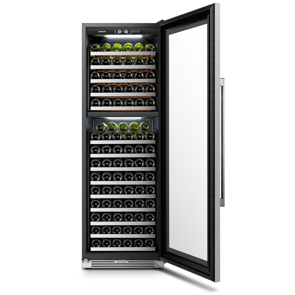 Lanbopro 153 Bottle Dual Zone Wine Cooler - Lp168D