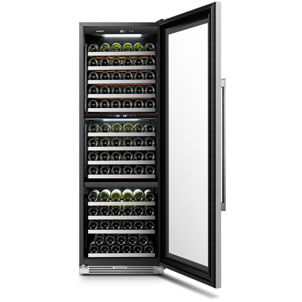 Lanbopro 143 Bottle Triple Zone Wine Cooler - Lp168T