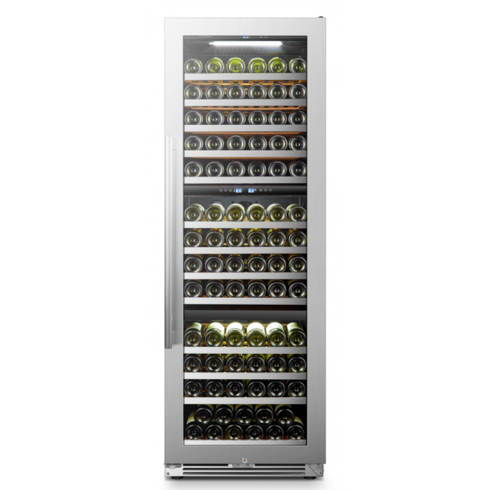 Lanbopro 143 Bottle Triple Zone Wine Cooler - Lp168T