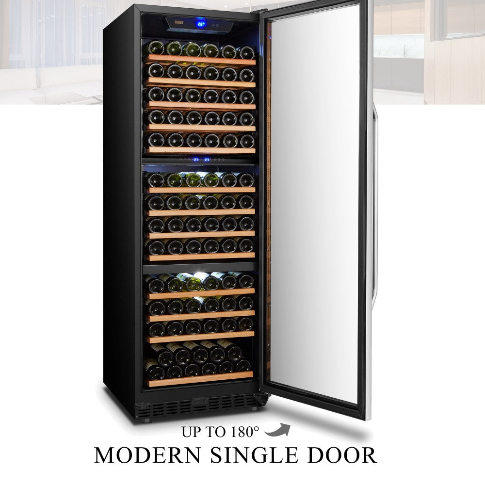 Lanbo 149 Bottle Triple Zone Wine Cooler - Lw144T