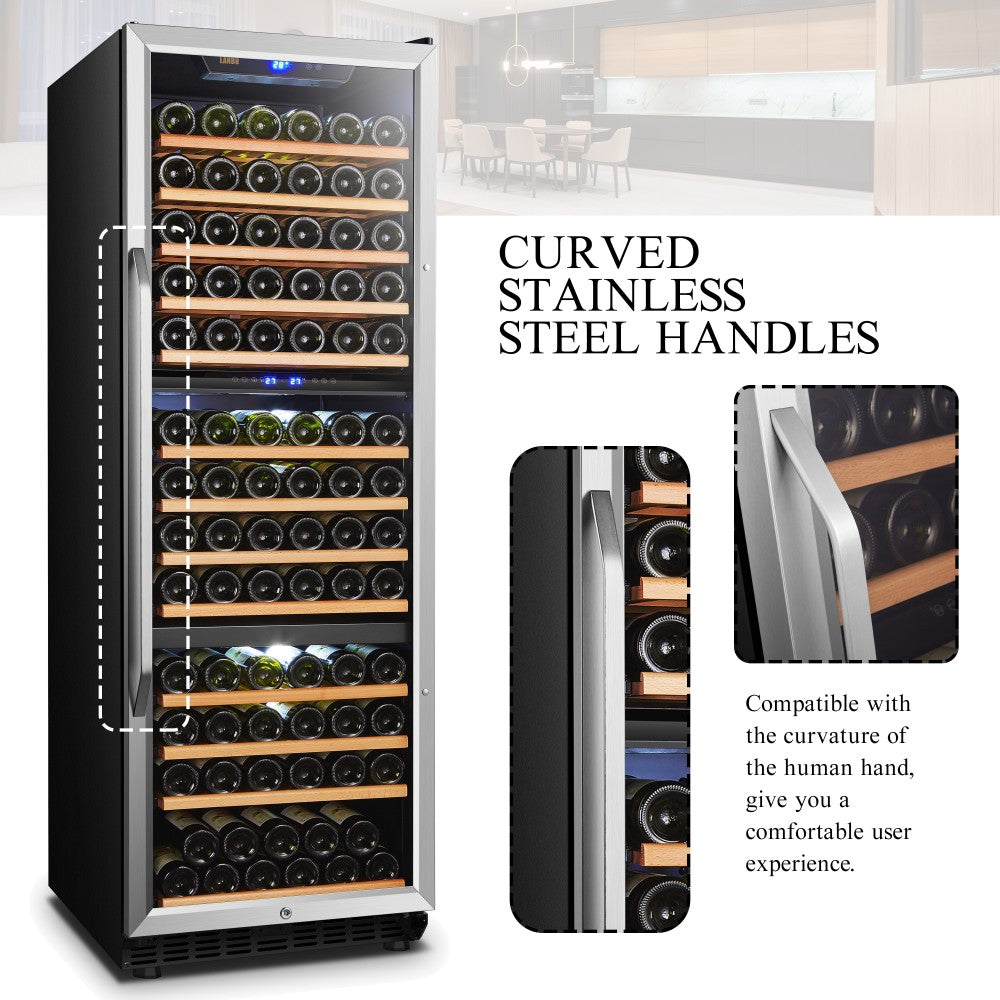 Lanbo 149 Bottle Triple Zone Wine Cooler - Lw144T