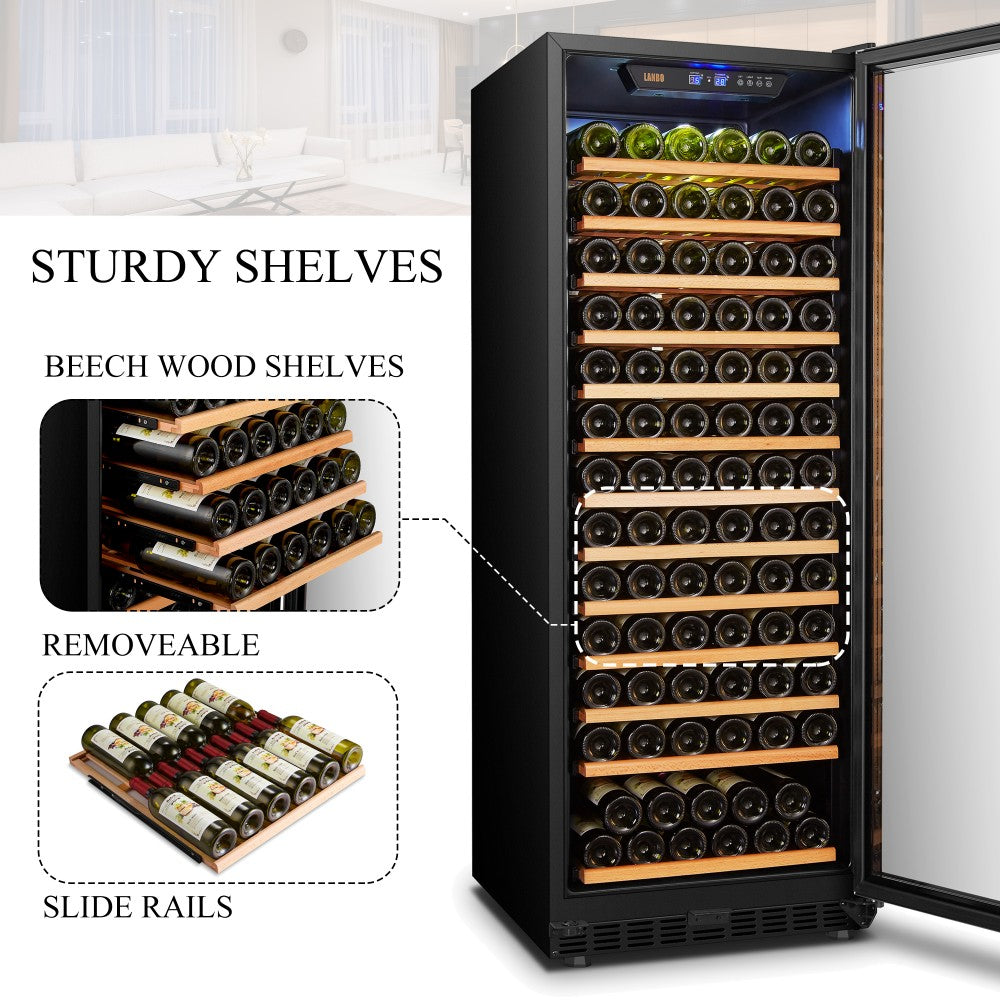 Lanbo 149 Bottle Single Zone Wine Cooler - Lw155S