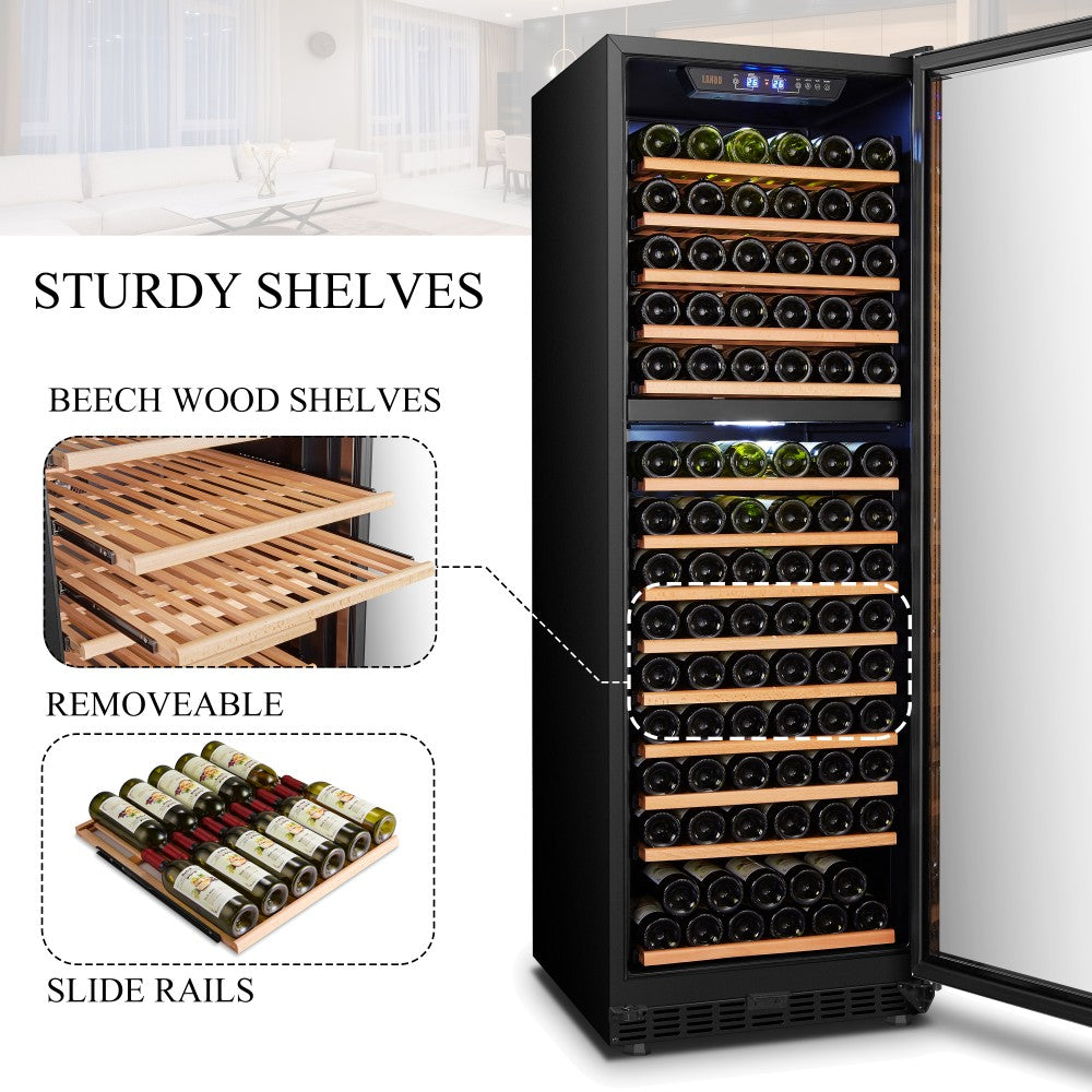 Lanbo 160 Bottle Dual Zone Wine Cooler - Lw165D