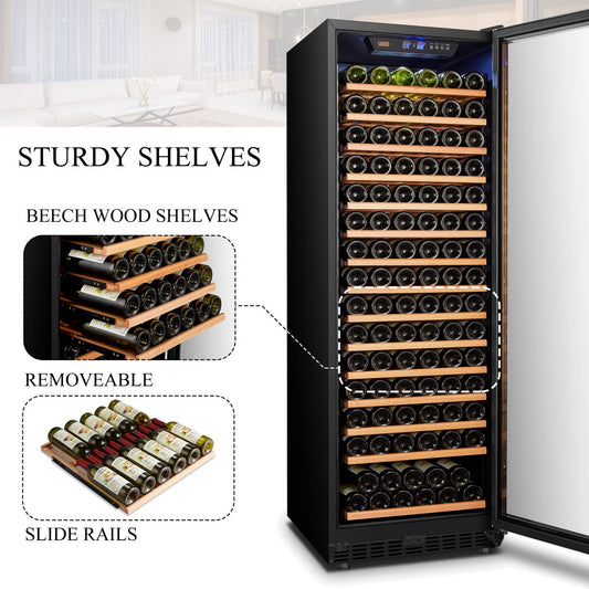 Lanbo 171 Bottle Single Zone Wine Cooler - Lw177S