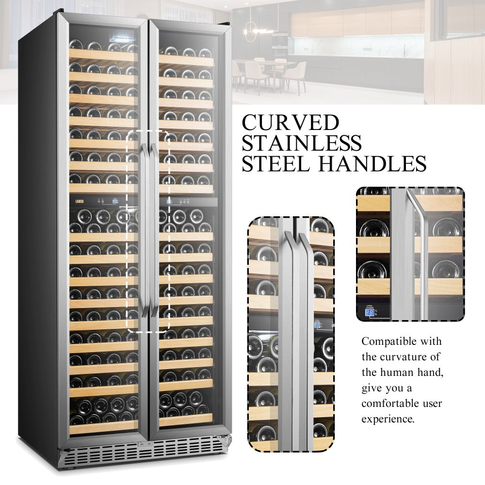 Lanbo Luxury 287 Bottles Dual Door Wine Cooler - Lw328Dd