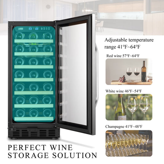 Lanbo 33 Bottle Single Zone Wine Cooler - Lw33S