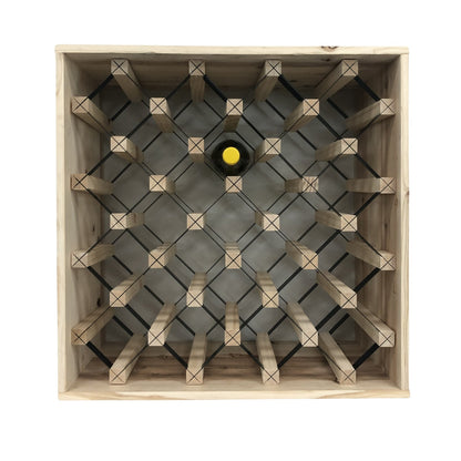 25 Bottle Diamond Cube Wine Rack