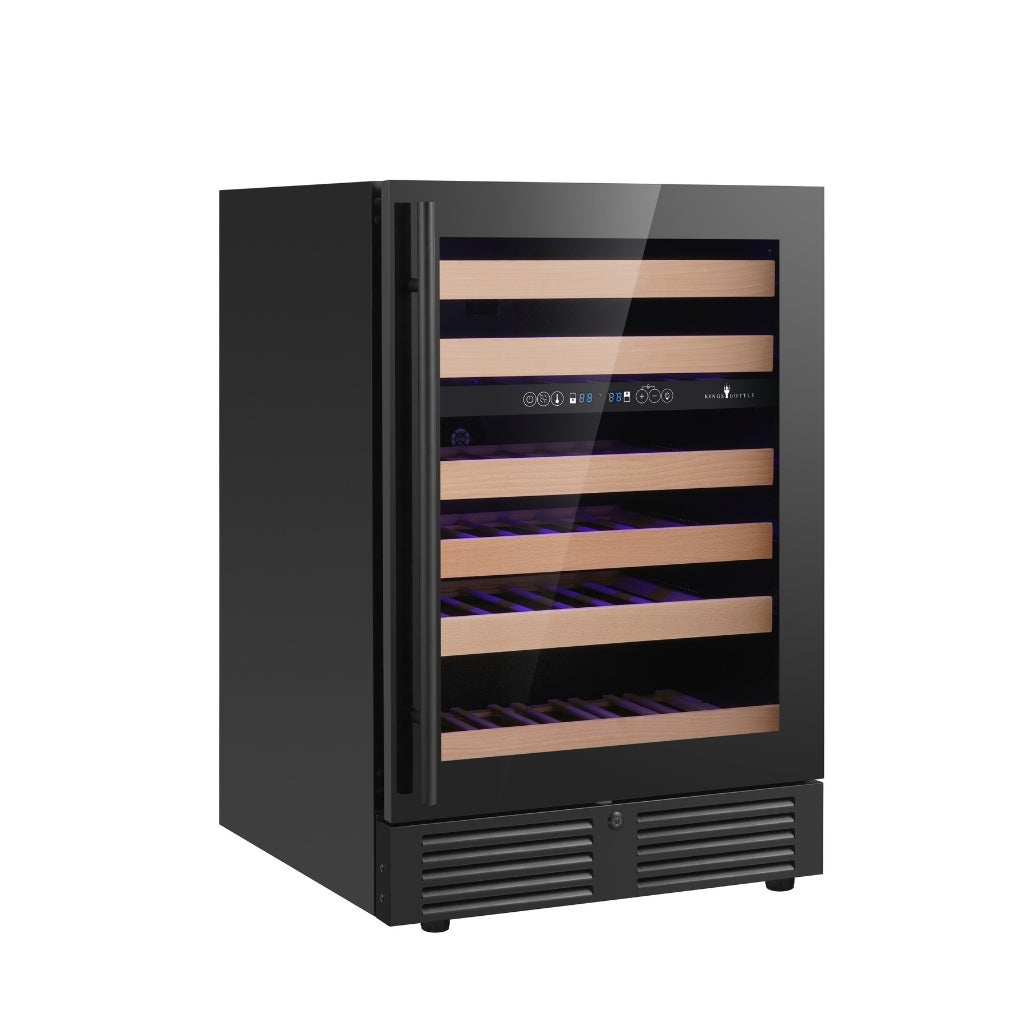 24 Inch Under Counter LOW-E Glass Door Dual Zone Wine Cooler - KBU145DX