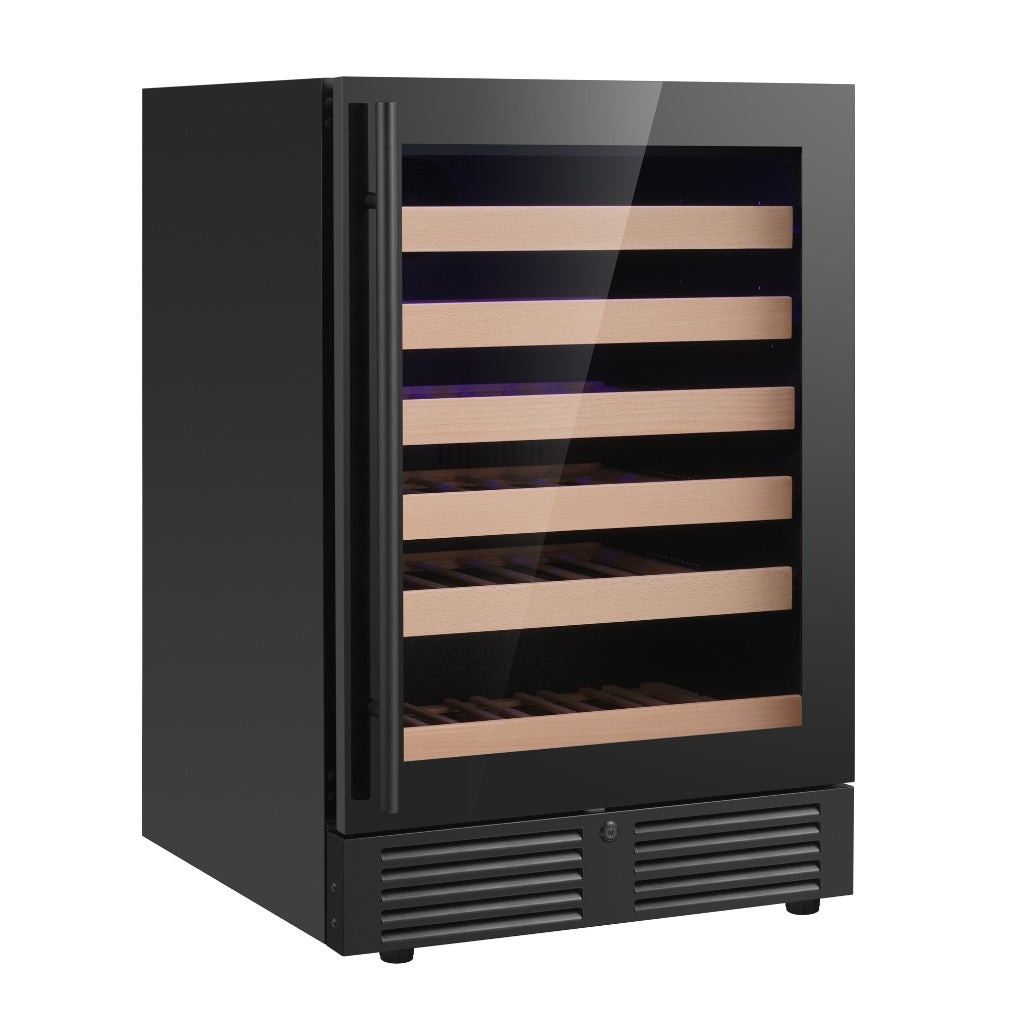 24 Inch Under Counter LOW-E Glass Door Single Zone Wine Cooler - KBU145WX