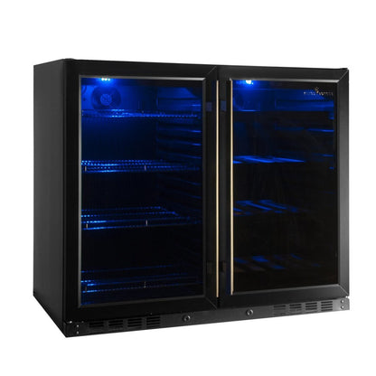 39" Inch Under Counter Wine And Beer Fridge Combo-KBU28LRX