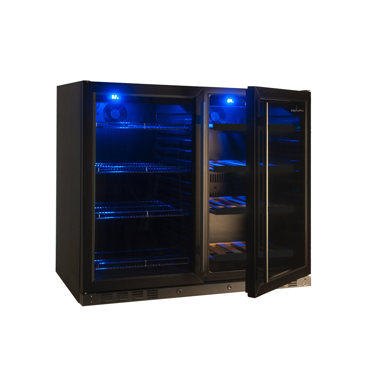 39" Inch Under Counter Wine And Beer Fridge Combo-KBU28LRX