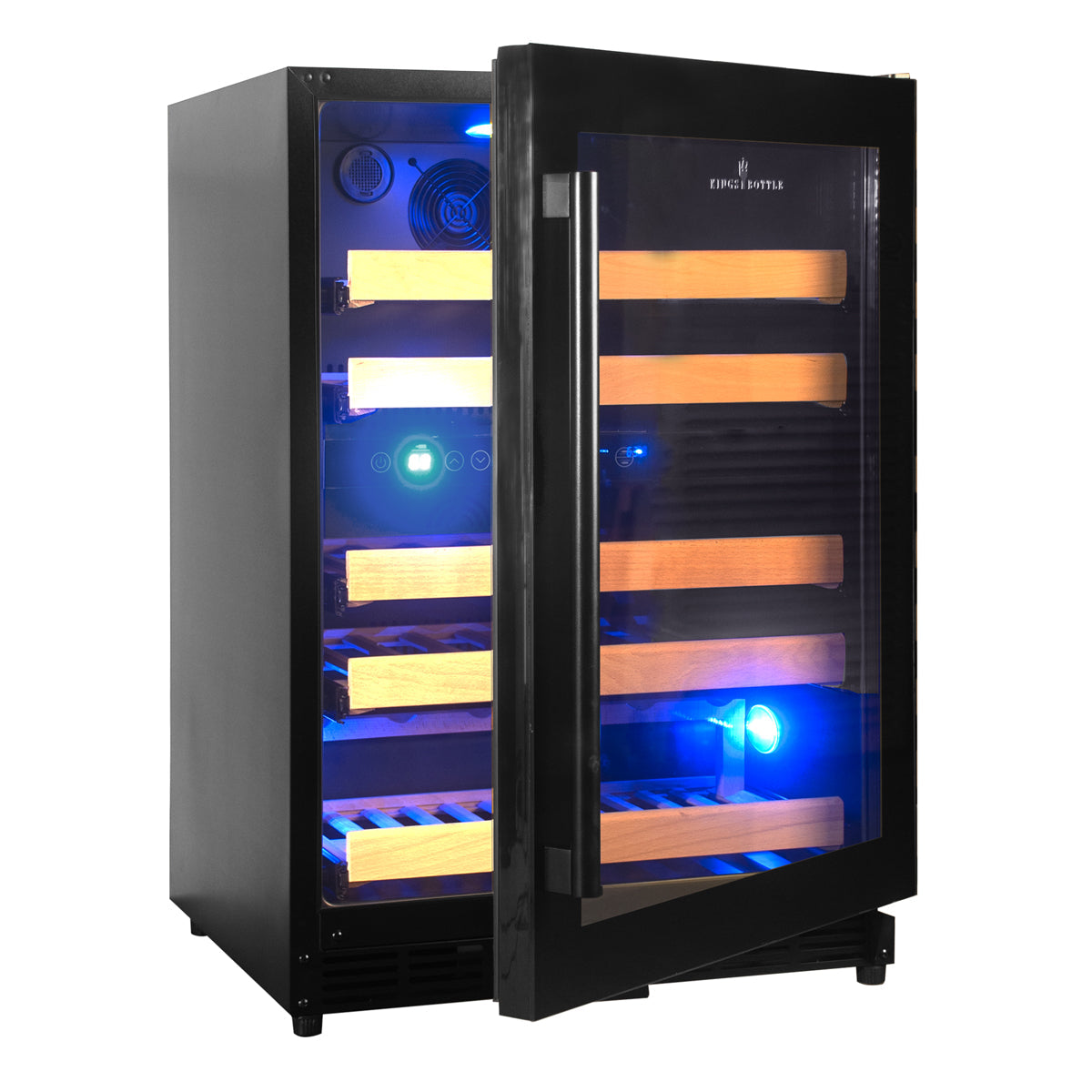 44 Bottles 24" Inch Under Counter Dual Zone Wine Cooler Drinks-KBU50DX