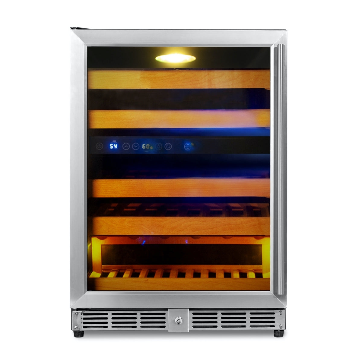 44 Bottles 24" Inch Under Counter Dual Zone Wine Cooler Drinks-KBU50DX