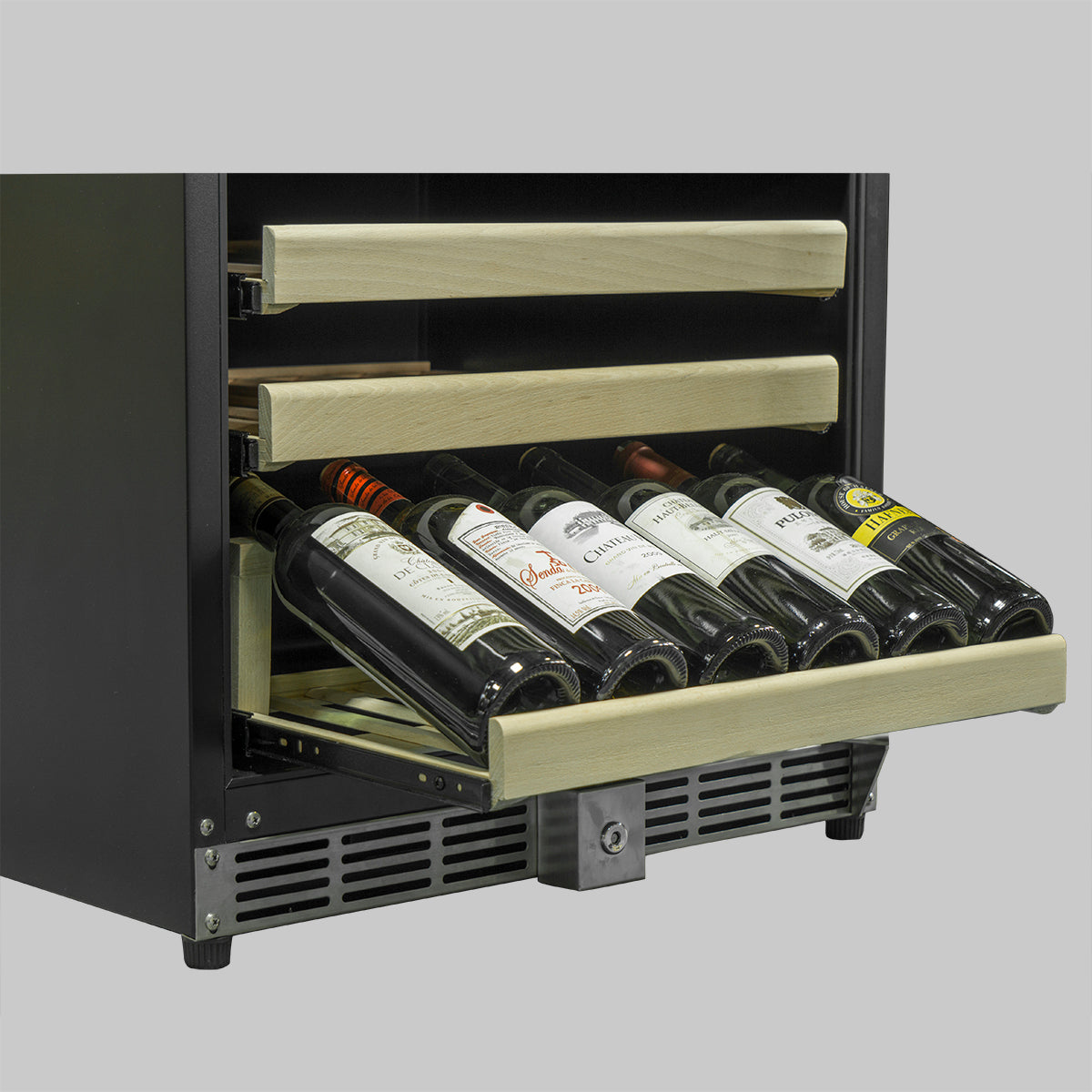 44 Bottles 24" Inch Under Counter Dual Zone Wine Cooler Drinks-KBU50DX