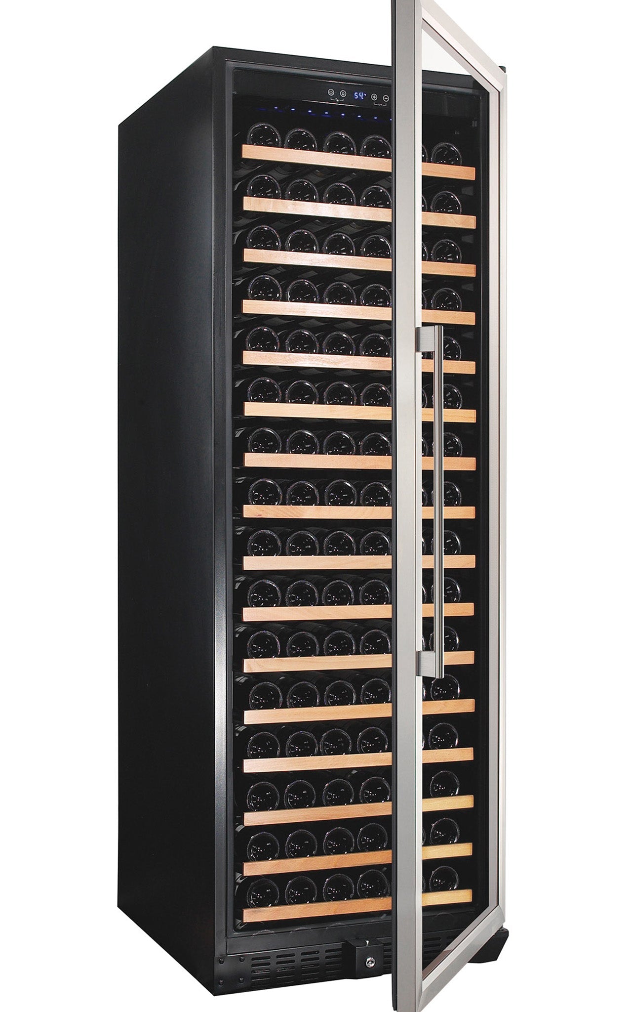 166 Bottle Single Zone Stainless Steel Wine Refrigerator- RE100003