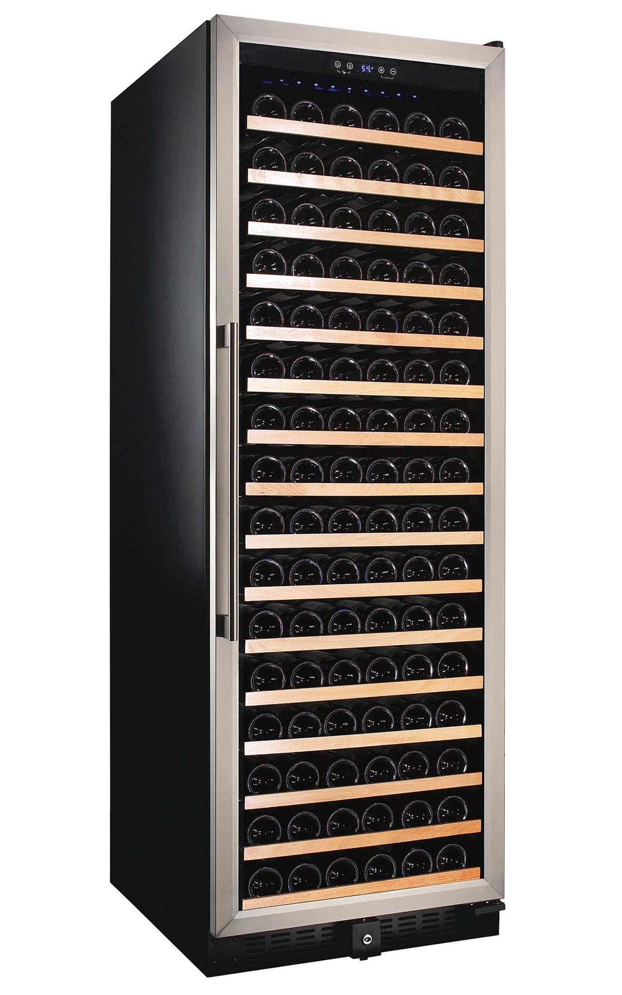 166 Bottle Single Zone Stainless Steel Wine Refrigerator- RE100003