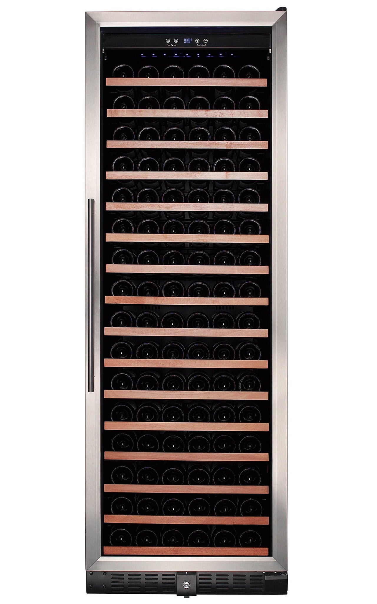 166 Bottle Single Zone Stainless Steel Wine Refrigerator- RE100003