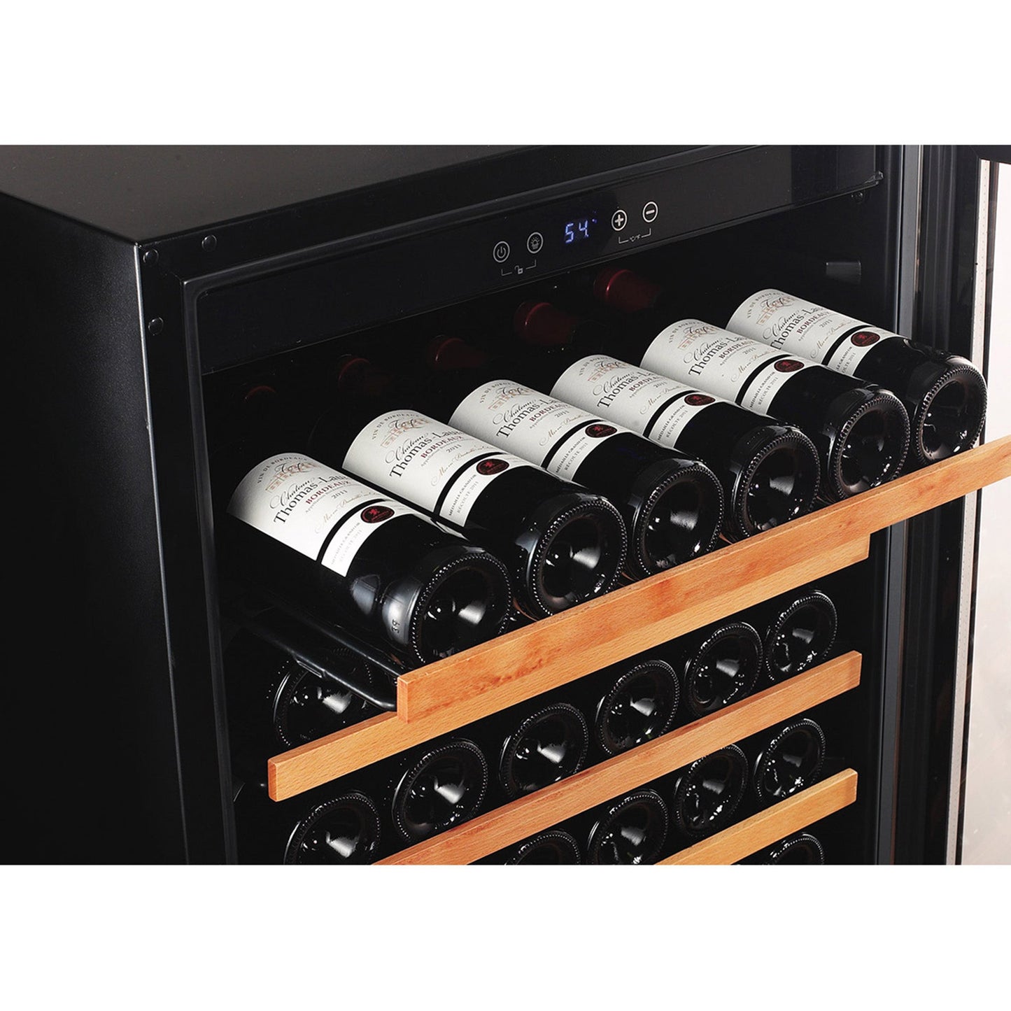 166 Bottle Single Zone Stainless Steel Wine Refrigerator- RE100003