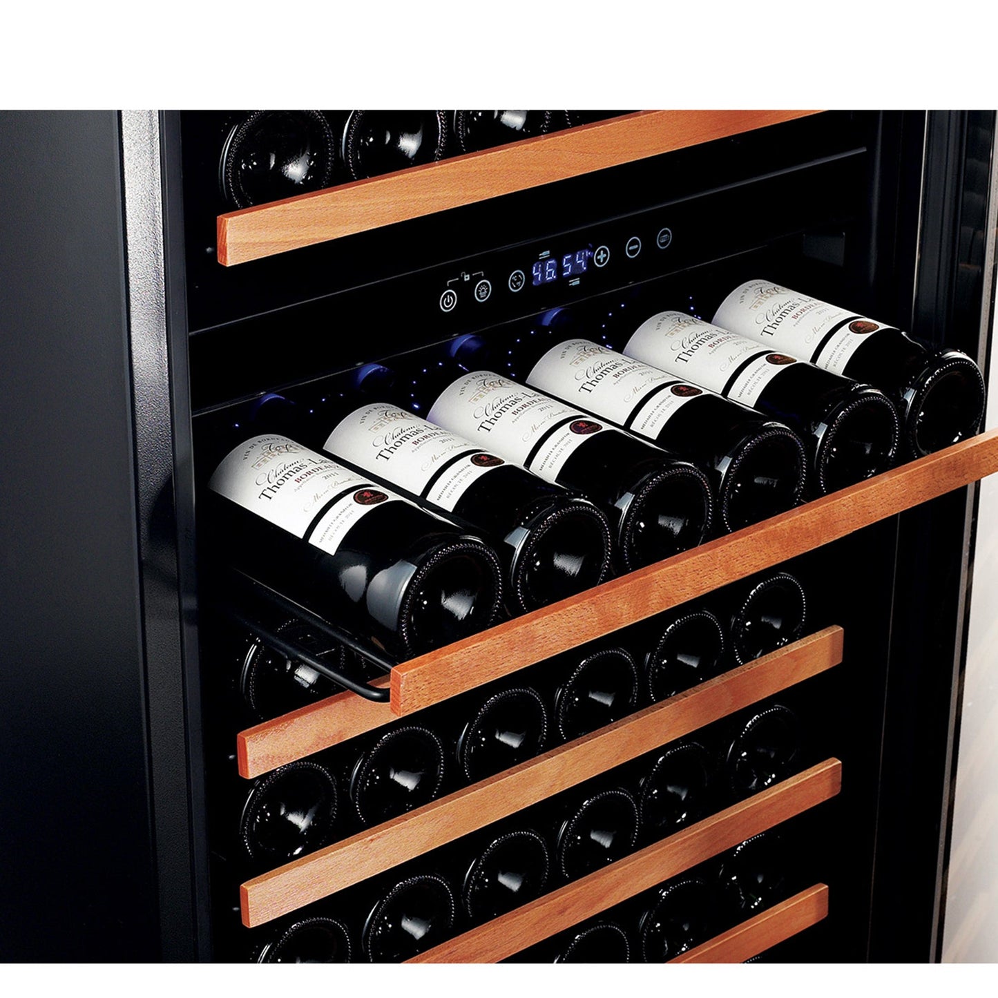 166 Bottle Dual Zone Stainless Steel Wine Refrigerator-RE100004