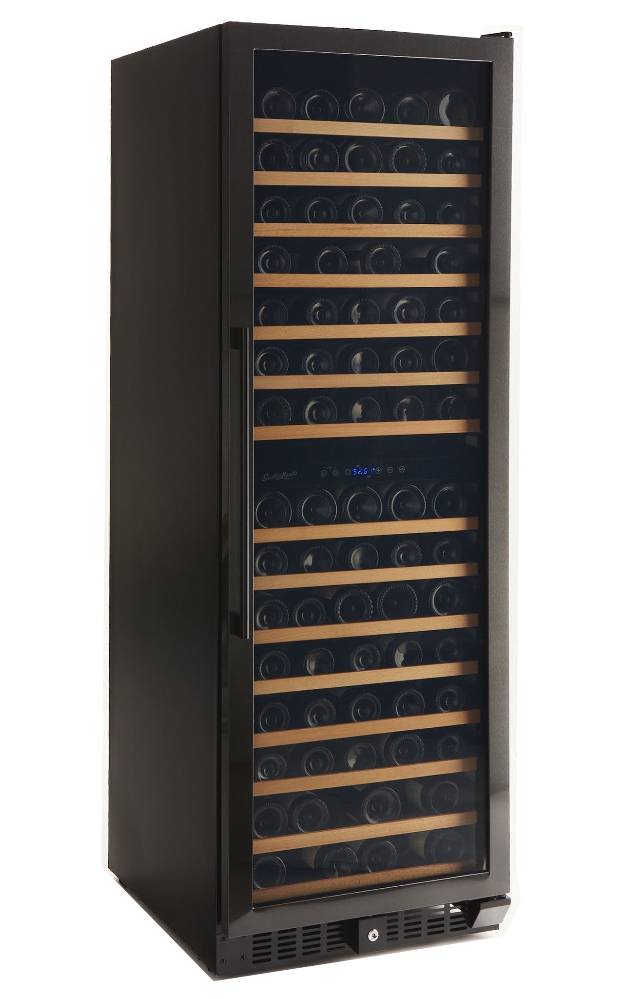 166 Bottle Black Stainless Wine Refrigerator, Dual Zone- RE55004