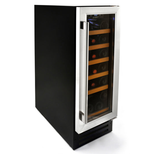 19 Bottle Single Zone Under Counter Wine Cooler- RE100005