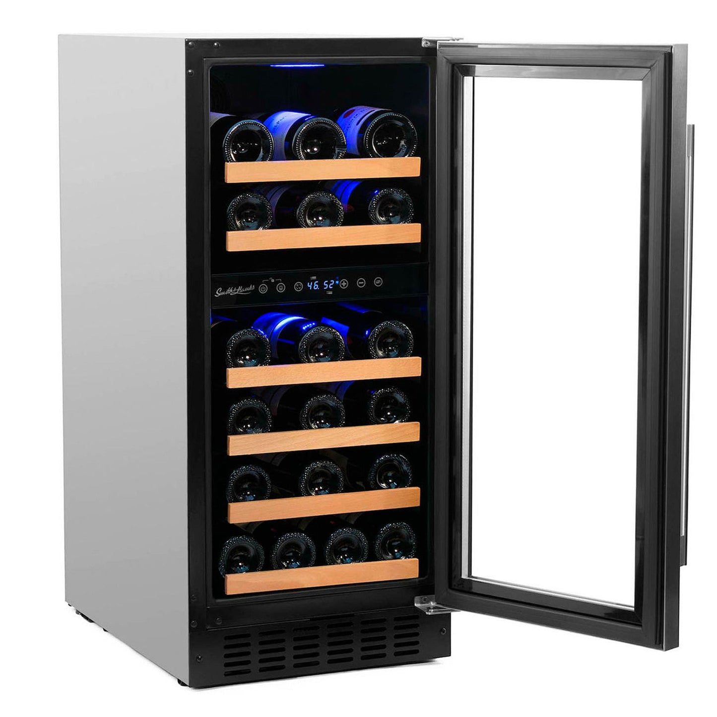 32 Bottle Dual Zone Wine Cooler, Stainless Steel Door Trim- RE100006