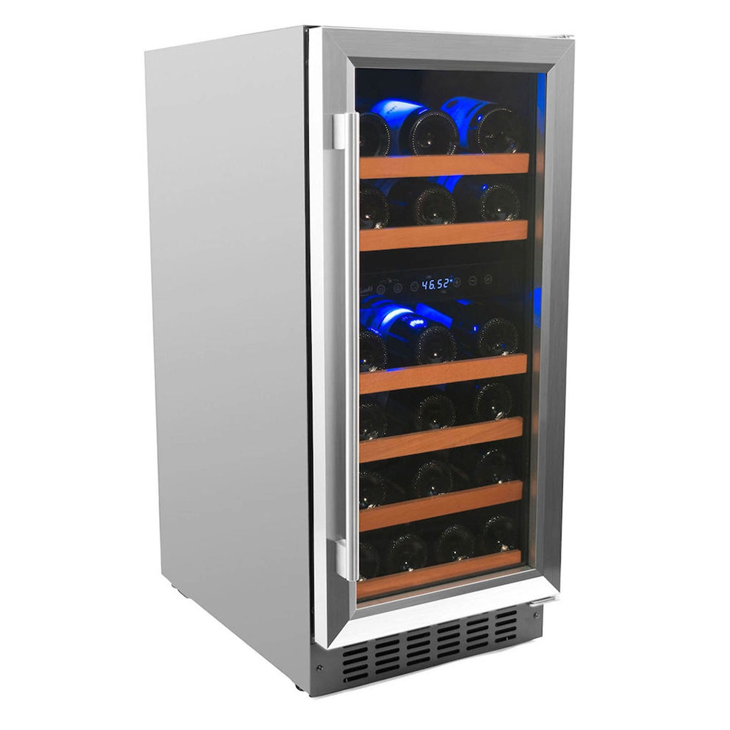 32 Bottle Dual Zone Wine Cooler, Stainless Steel Door Trim- RE100006