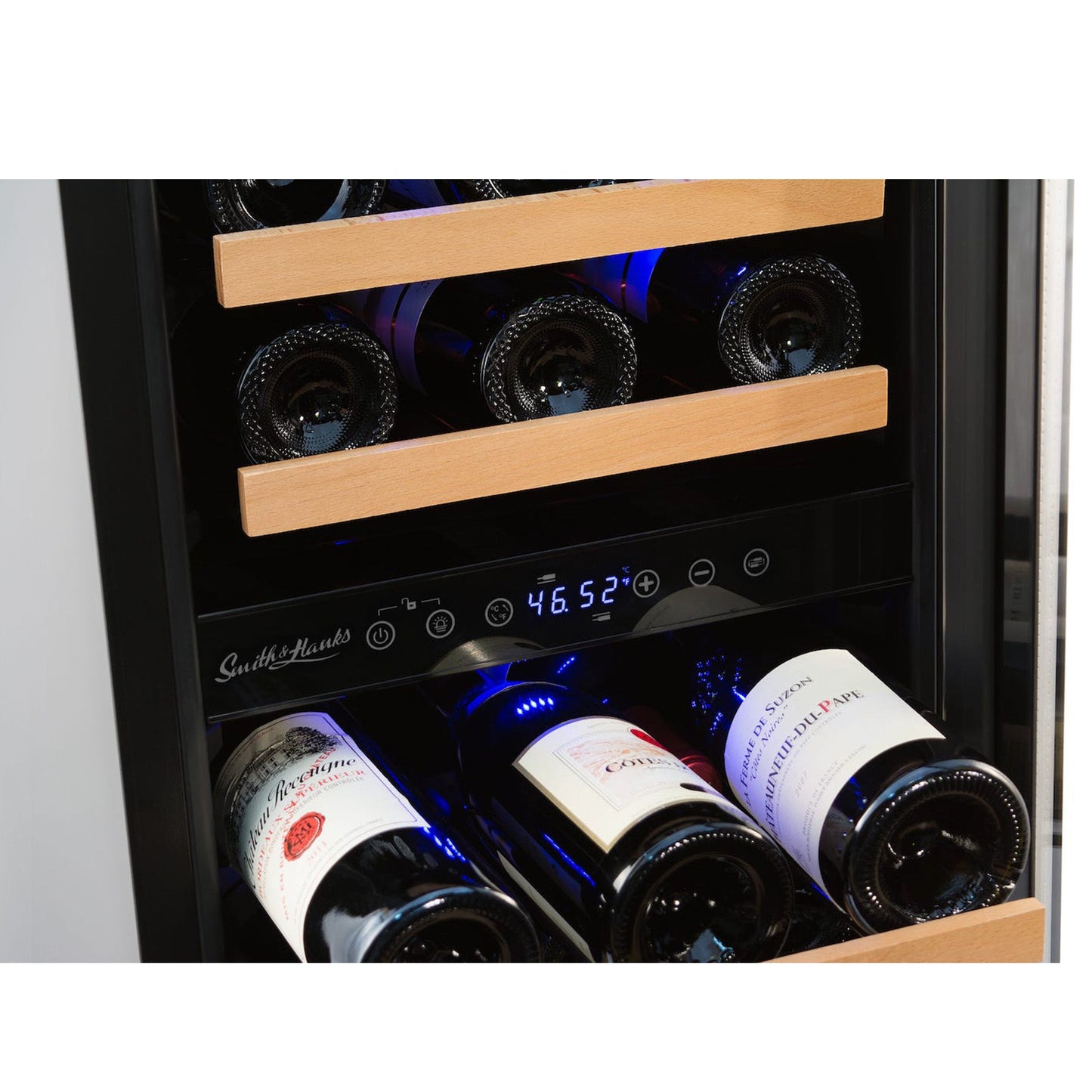 32 Bottle Dual Zone Wine Cooler, Stainless Steel Door Trim- RE100006