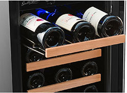 32 Bottle Dual Zone Wine Cooler, Stainless Steel Door Trim- RE100006