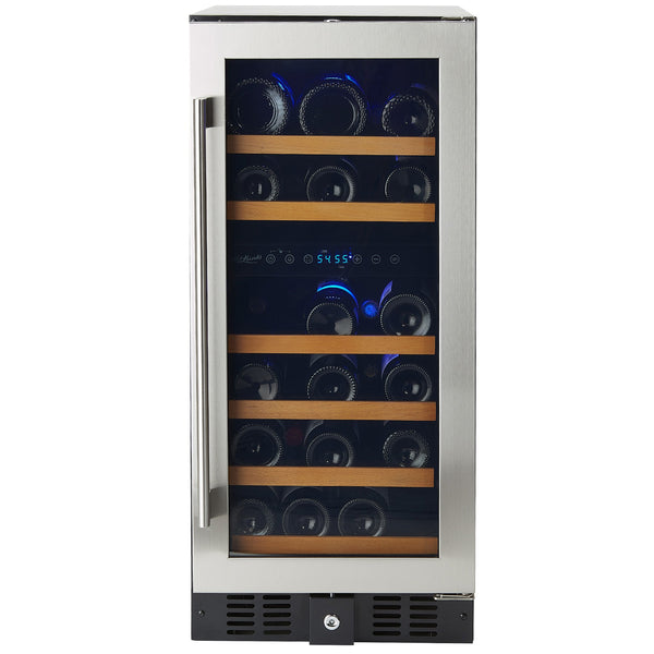 32 Bottle Premium Dual Zone Under Counter Wine Cooler- RE100061