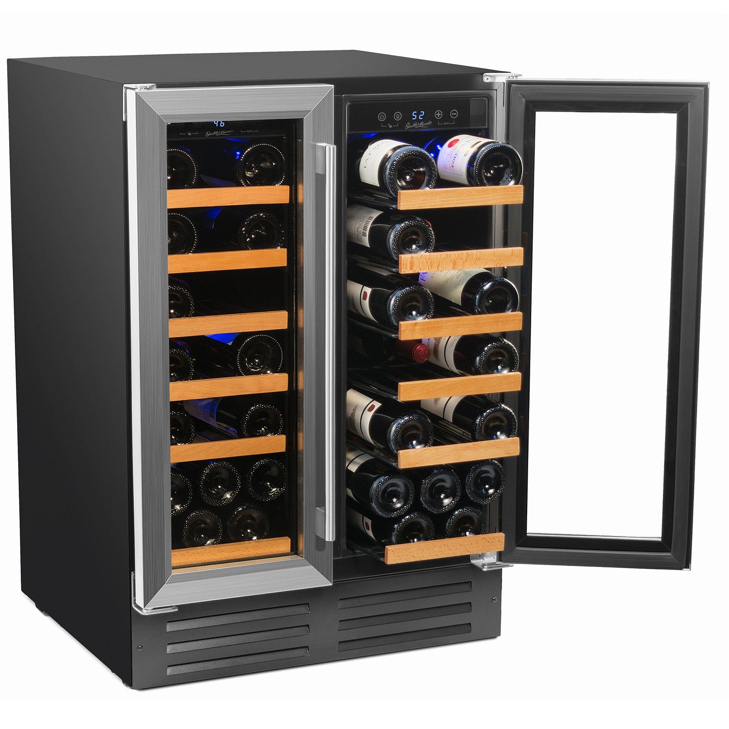 40 Bottle Dual Zone Wine Cooler, Stainless Steel Door Trim- RE100008