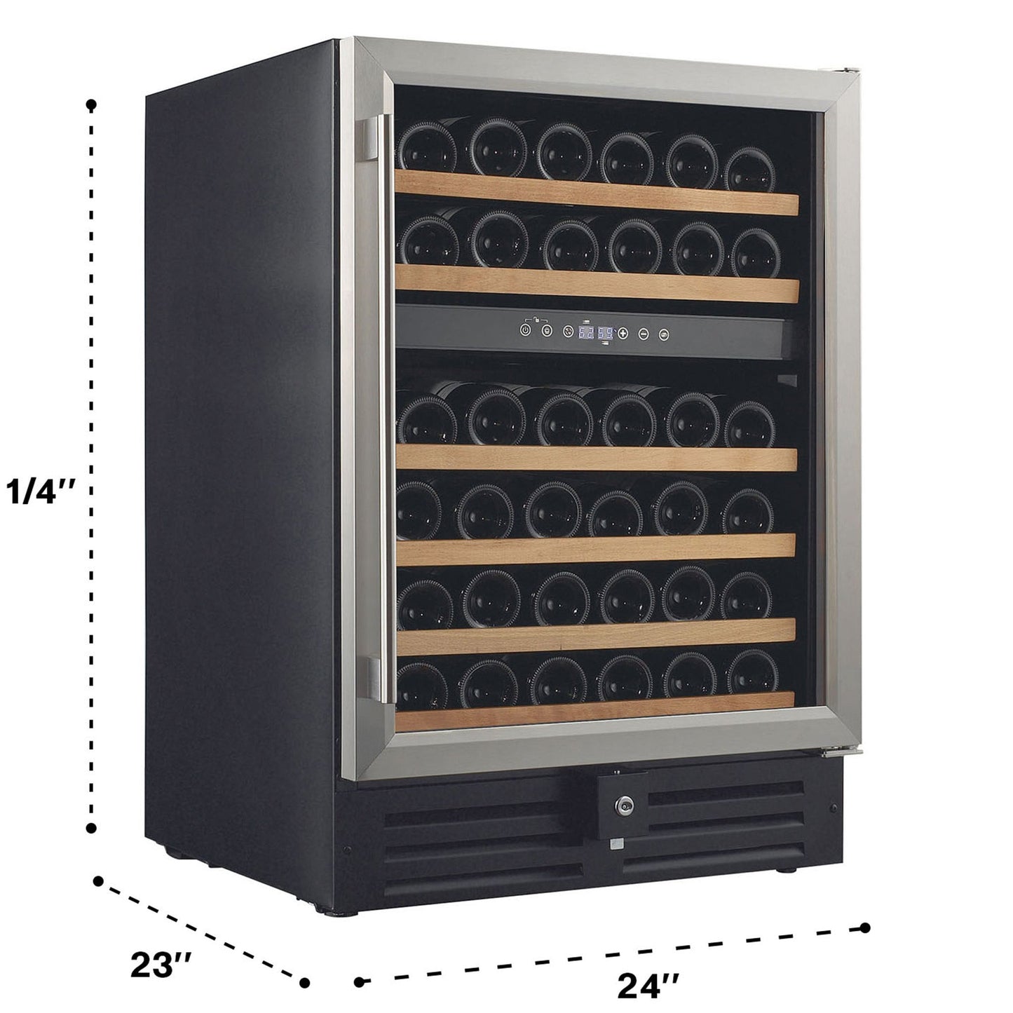 46 Bottle Dual Zone Under Counter Wine Cooler-RE100002