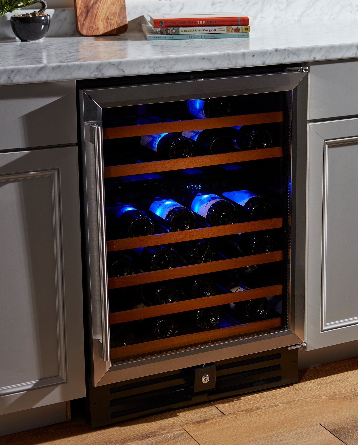 46 Bottle Dual Zone Under Counter Wine Cooler-RE100002