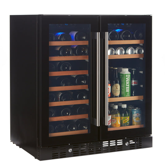 Wine & Beverage Cooler, Smoked Black Glass Door- RE100018