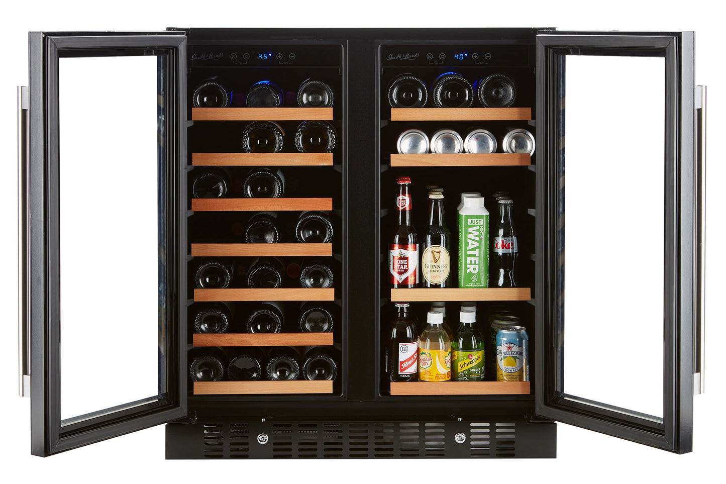 Wine & Beverage Cooler, Smoked Black Glass Door- RE100018