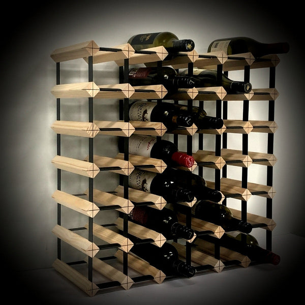 42 Bottle Timber Wine Rack | 6x6 Configuration