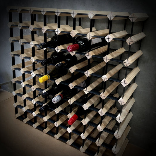 72 Bottle Timber Wine Rack | 8x8 Configuration