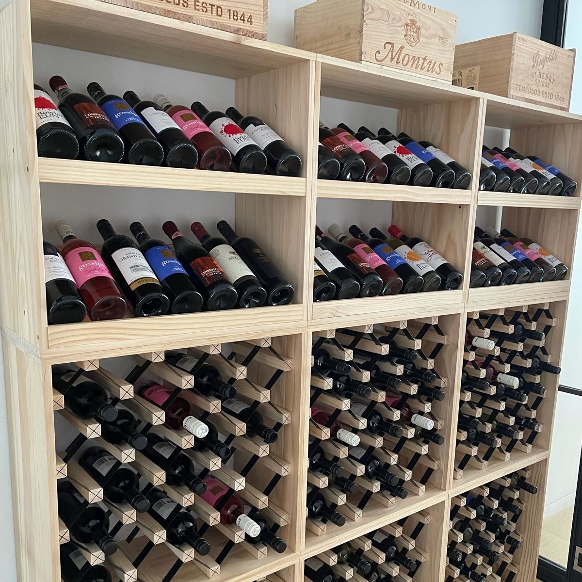 14 Bottle Display Wine Cube