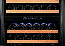 166 Bottle Dual Zone Stainless Steel Wine Refrigerator-RE100004